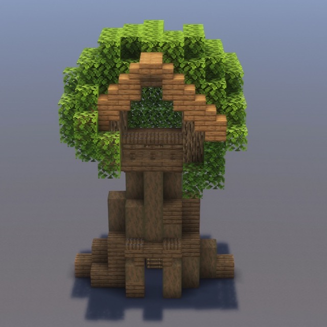 How to build Tree House in Minecraft