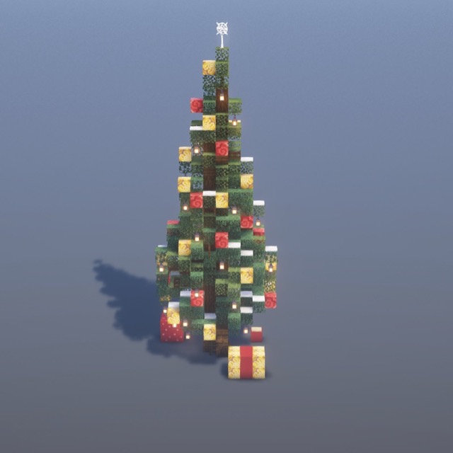 How to build Christmas Tree in Minecraft